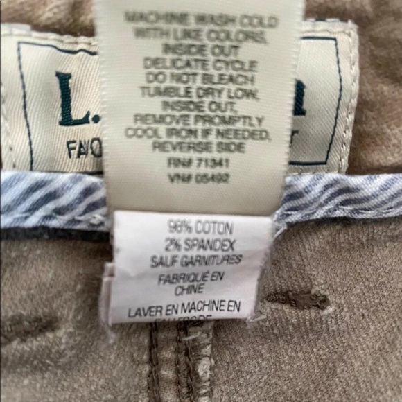 LL BEAN Corduroy Pants Favorite Fit Straight 6T - Picture 7 of 8